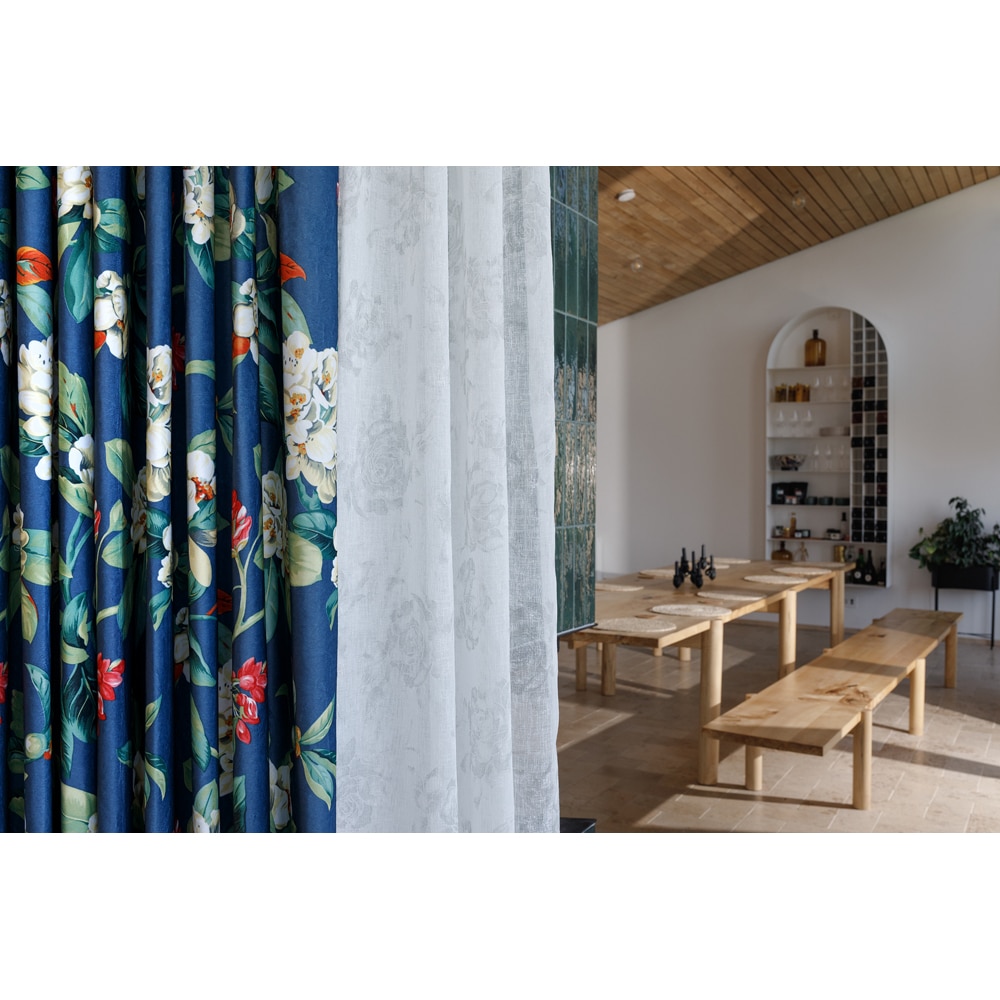 Draperie Antibes, inele, 140 x 260 cm, semiopac, verde