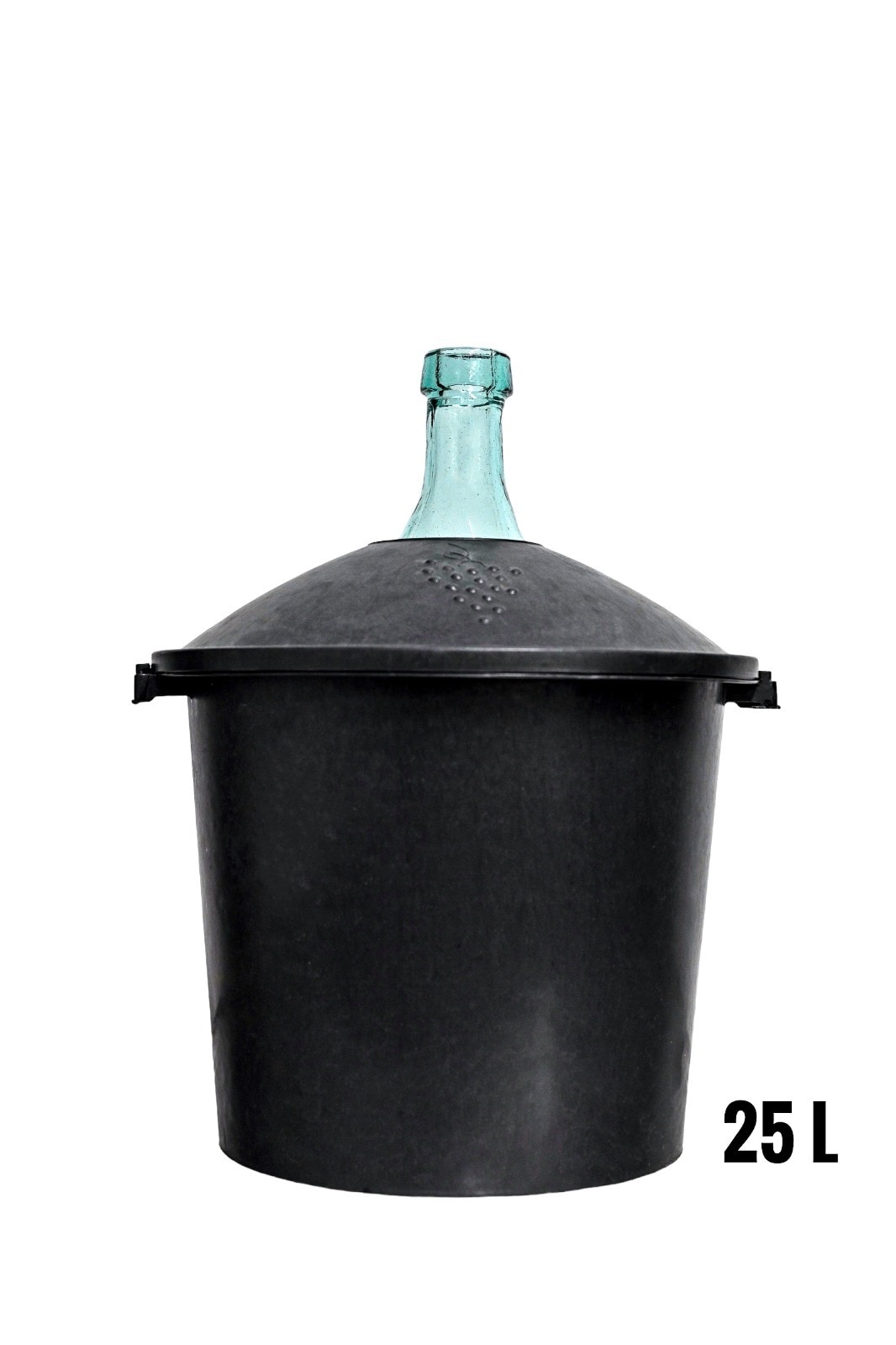 Damigeana sticla 25 L, cu suport PVC