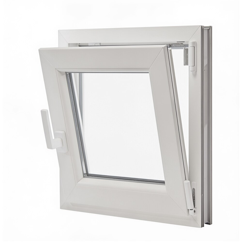 Fereastra termopan REHAU, PVC, 5 camere, 56 x 56 cm, deschidere oscilobatanta dreapta, alb