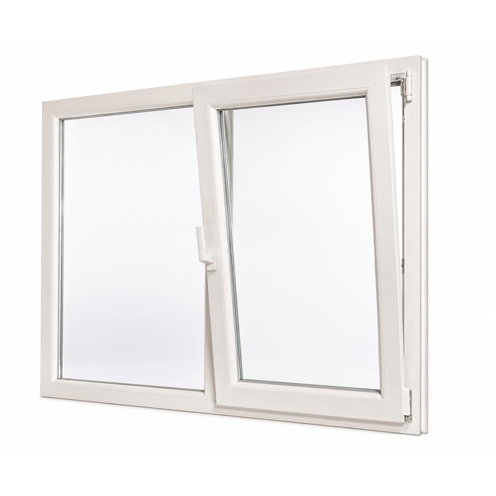 Fereastra termopan REHAU, PVC, 5 camere, 116 x 116 cm, deschidere oscilobatanta dreapta, alb