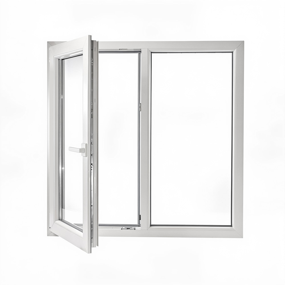 Fereastra termopan REHAU, PVC, 5 camere, 116 x 116 cm, deschidere oscilobatanta stanga, alb