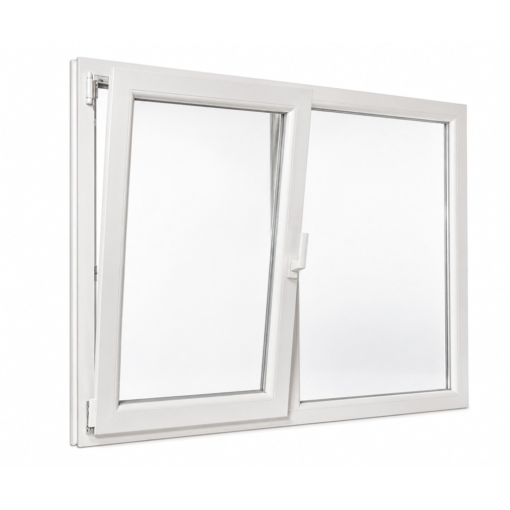 Fereastra termopan REHAU, PVC, 5 camere, 116 x 116 cm, deschidere oscilobatanta stanga, alb