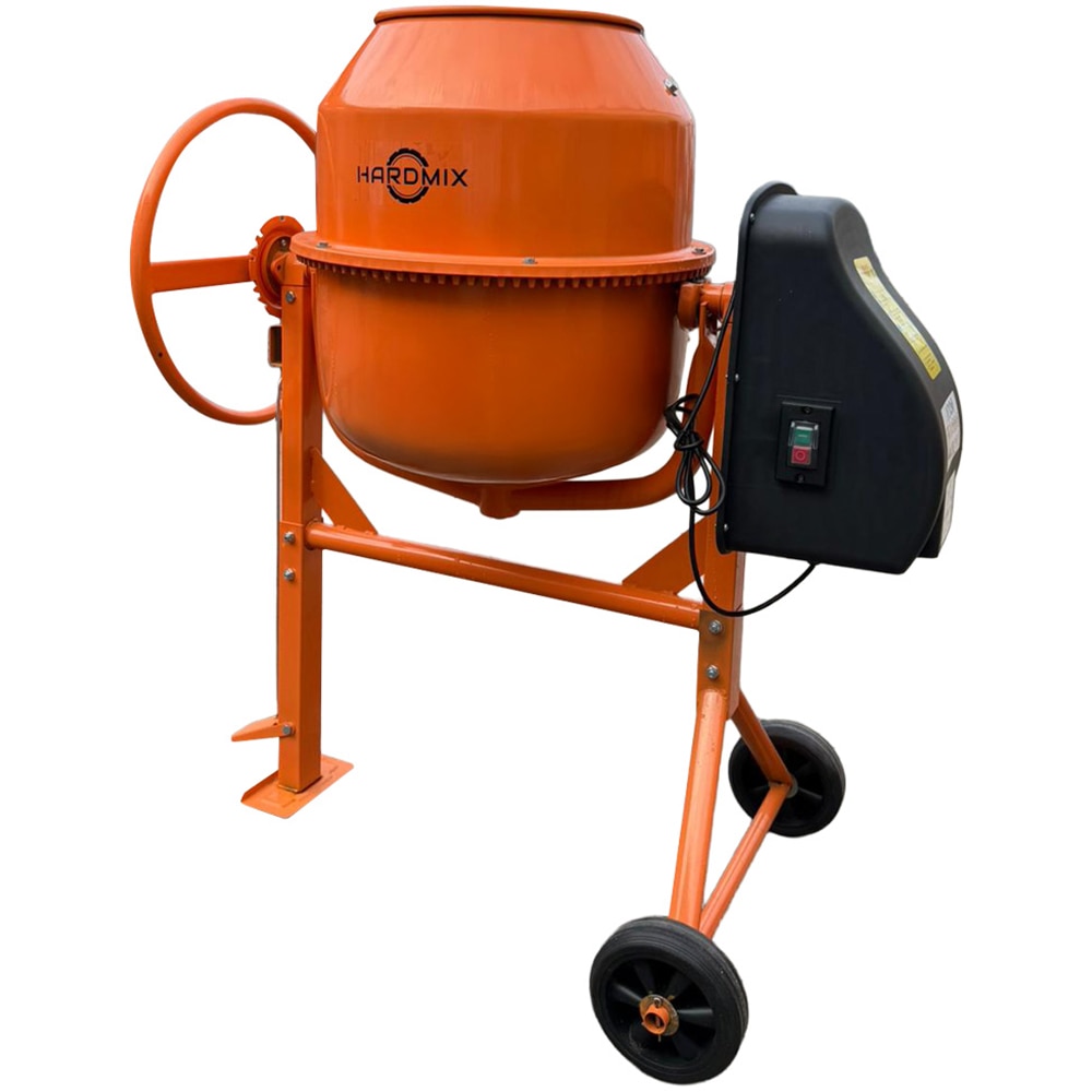 Betoniera Hardmix, 120 l, 550 W, pinion si coarana fonta