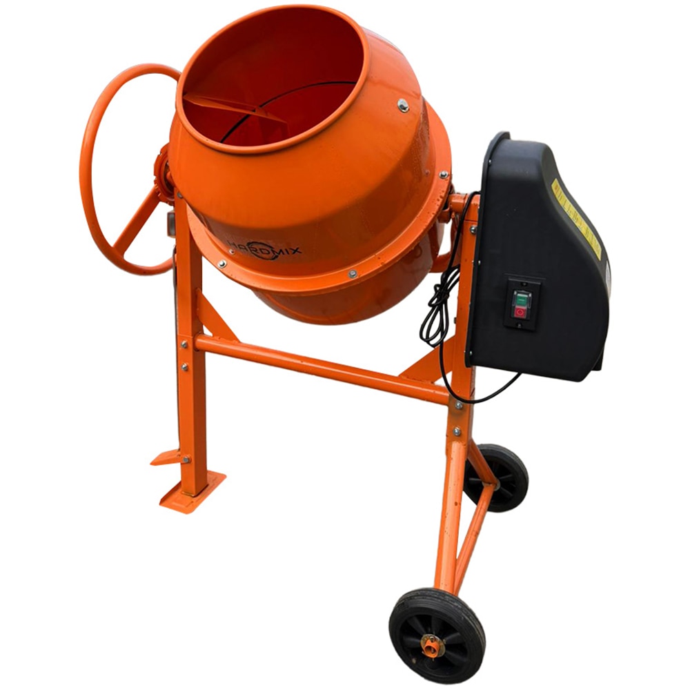 Betoniera Hardmix, 120 l, 550 W, pinion si coarana fonta