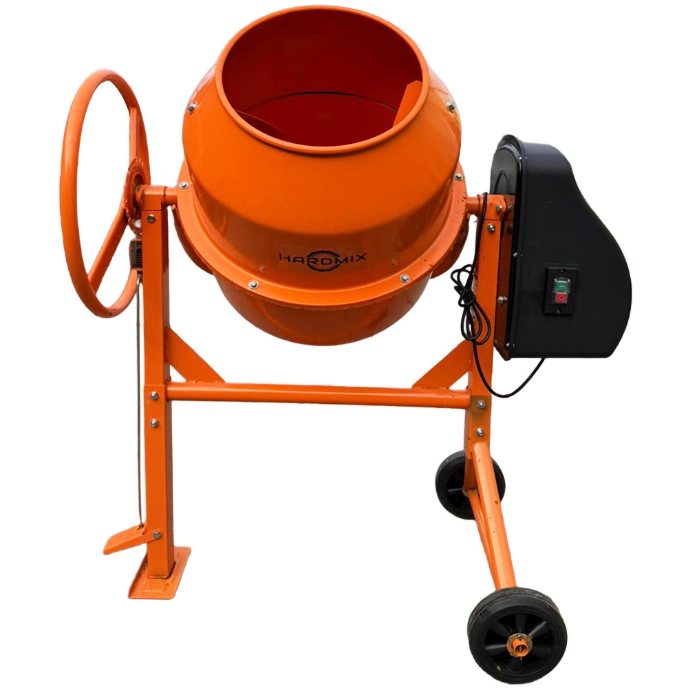 Betoniera Hardmix, 120 l, 550 W, pinion si coarana fonta