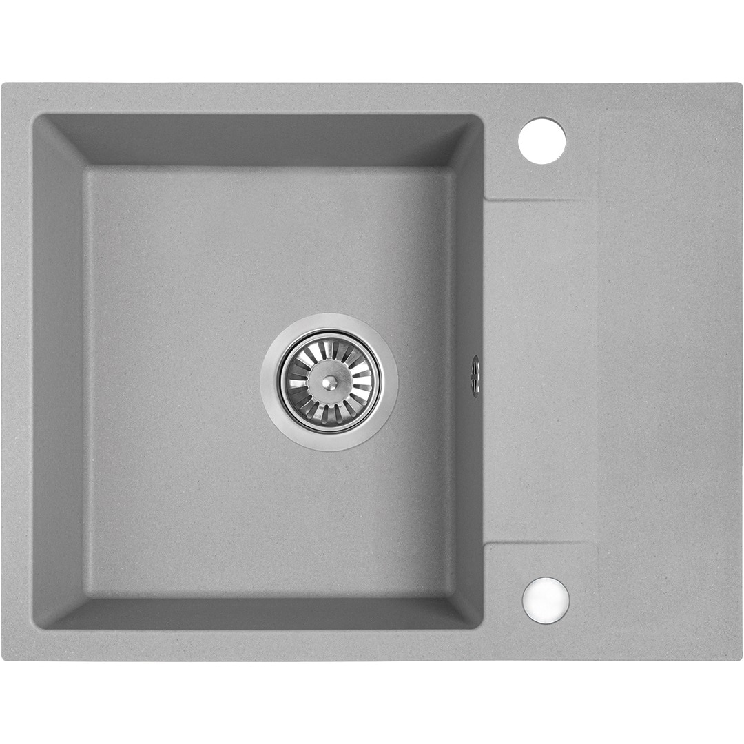 Set chiuveta cu baterie, gri, 56 x 44 cm