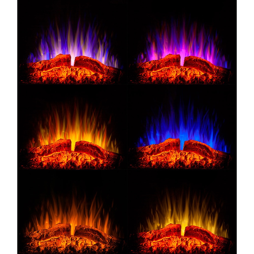Semineu electric ART FLAME Azona, 1500W, telecomanda, 112 x 43 x 71 cm, alb