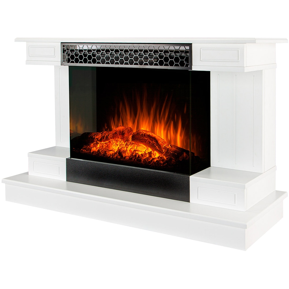 Semineu electric ART FLAME Azona, 1500W, telecomanda, 112 x 43 x 71 cm, alb