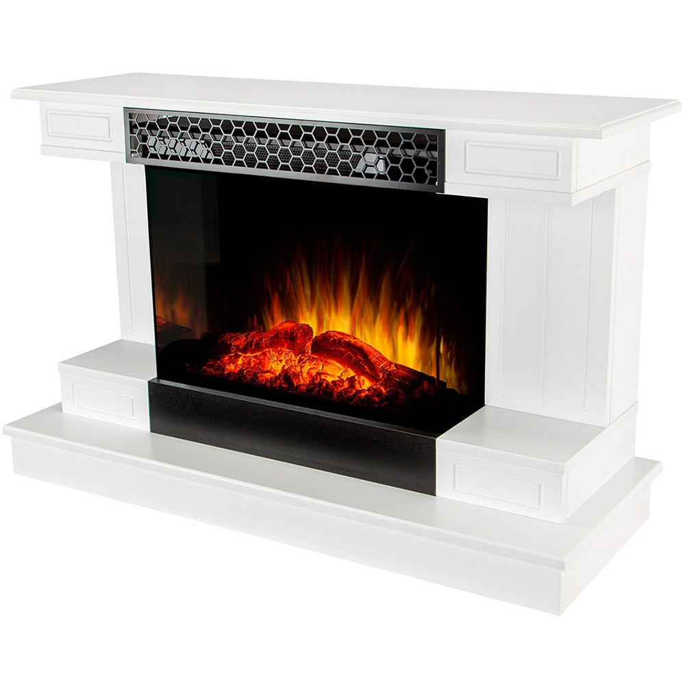 Semineu electric ART FLAME Azona, 1500W, telecomanda, 112 x 43 x 71 cm, alb