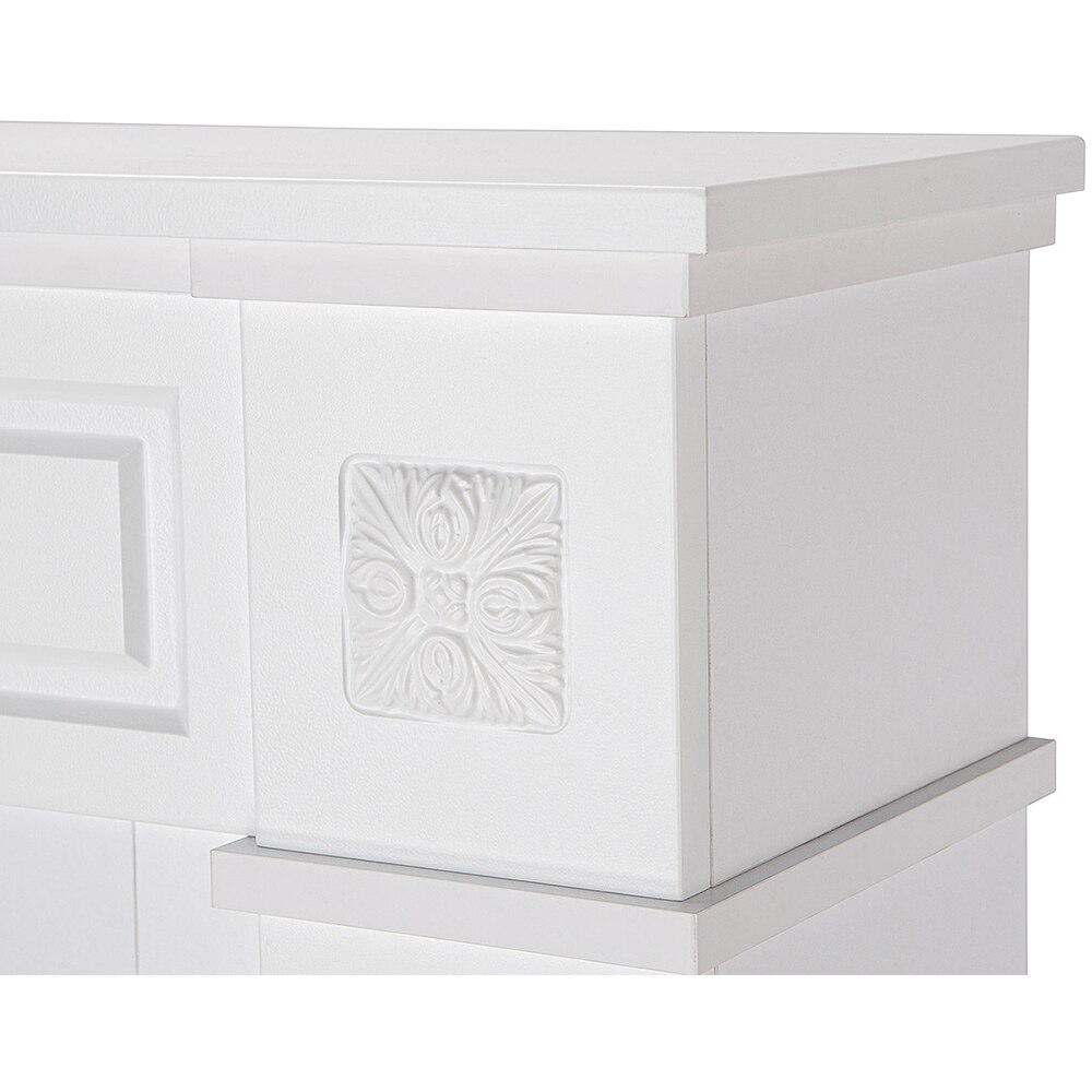 Semineu electric ART FLAME Flamora, 1500W, telecomanda, 105 x 27 x 96 cm, alb