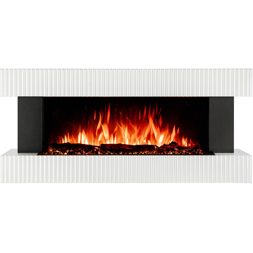 Semineu electric ART FLAME, 1500W, telecomanda, 117 x 21 x 52 cm, alb