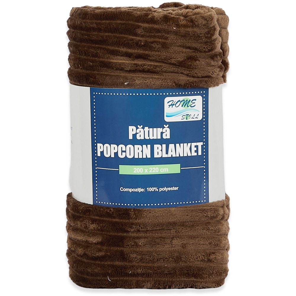 Patura Popcorn, poliester, 200 x 220 cm, multicolor