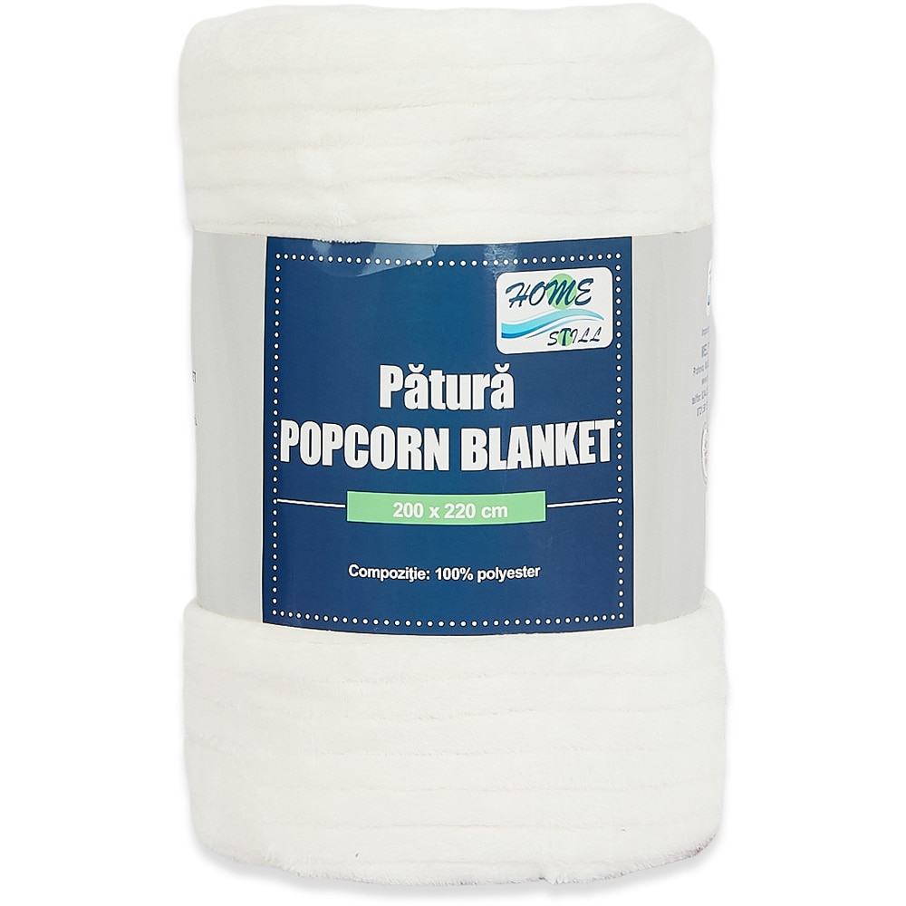 Patura Popcorn, poliester, 200 x 220 cm, multicolor