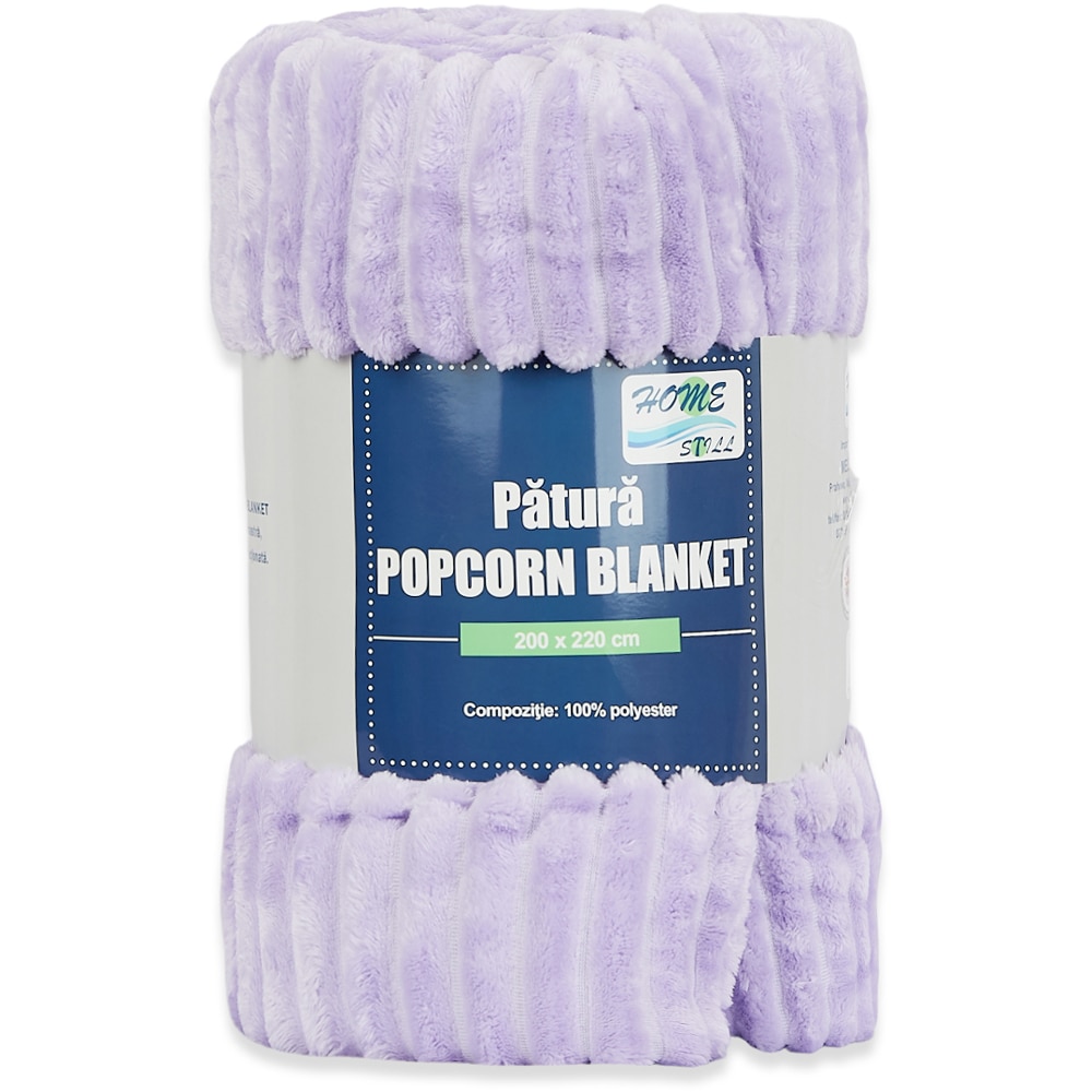 Patura Popcorn, poliester, 200 x 220 cm, multicolor