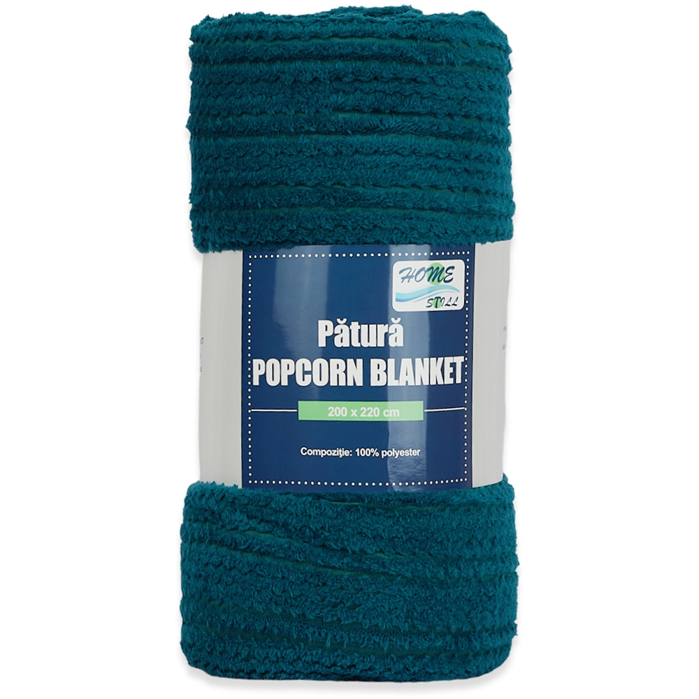 Patura Popcorn, poliester, 200 x 220 cm, multicolor