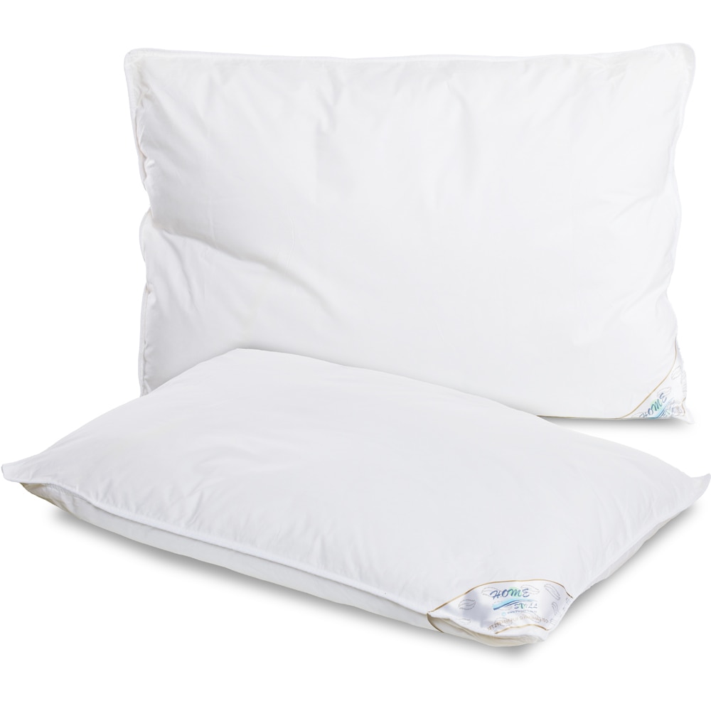 Set 2 perne HOME STILL, bumbac, 50 x 70 cm, alb