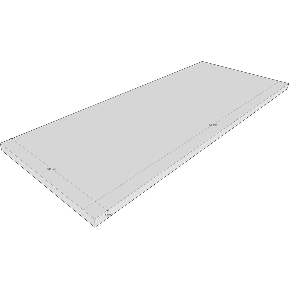 Polita PRO MOBILA, PAL, 80 x 30 x 1.8 cm, maro