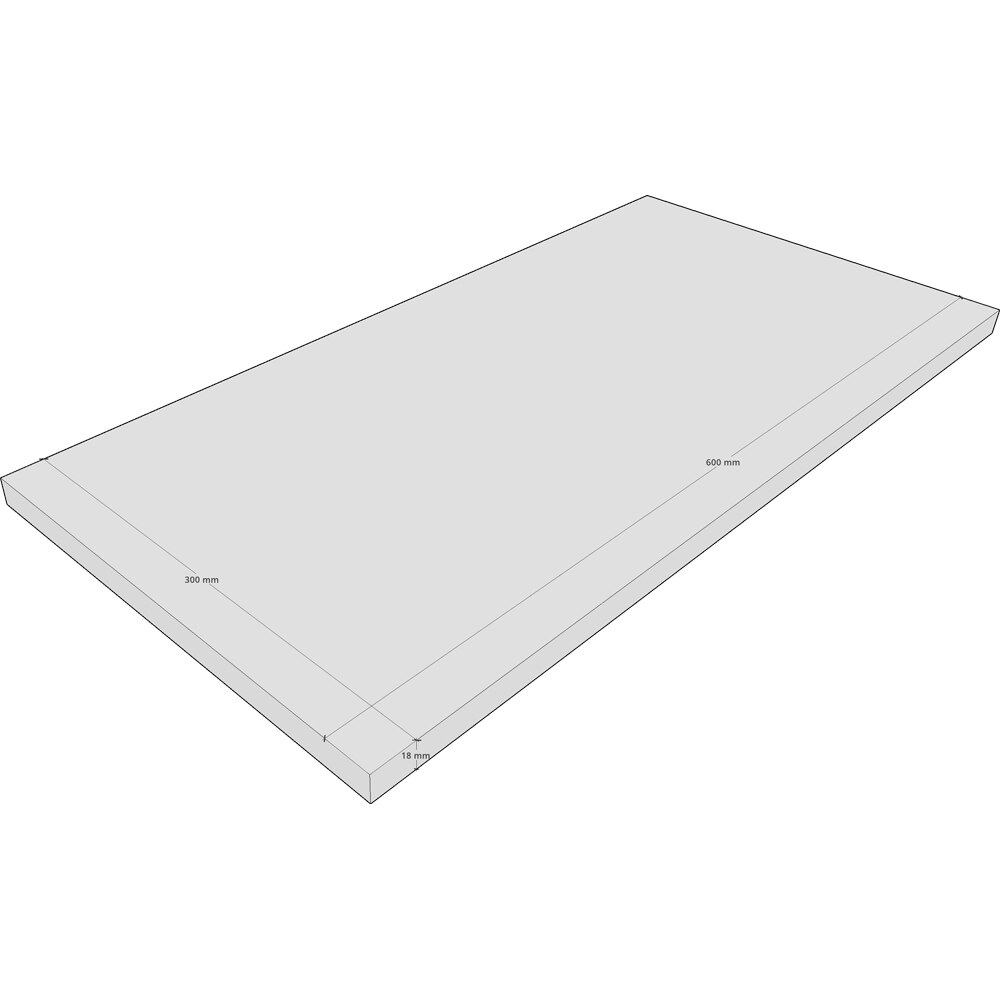 Polita PRO MOBILA, PAL, 60 x 30 x 1.8 cm, bej