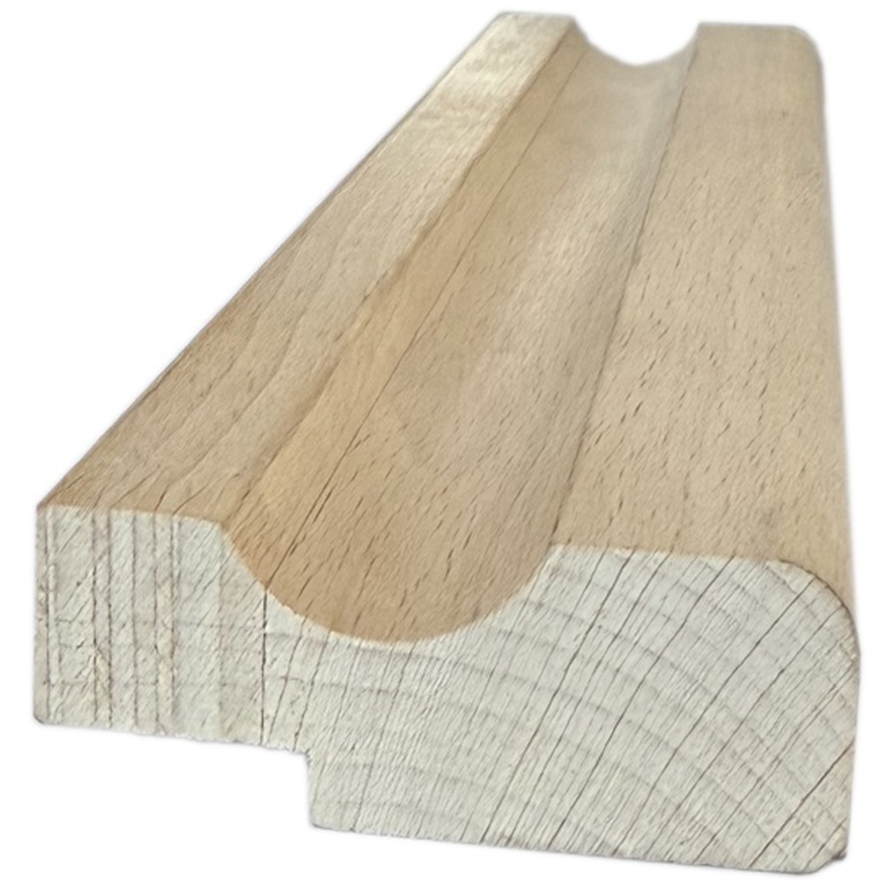 Plinta dreapta PRO MOBILA, lemn de fag, 200 x 5 x 1.8 cm