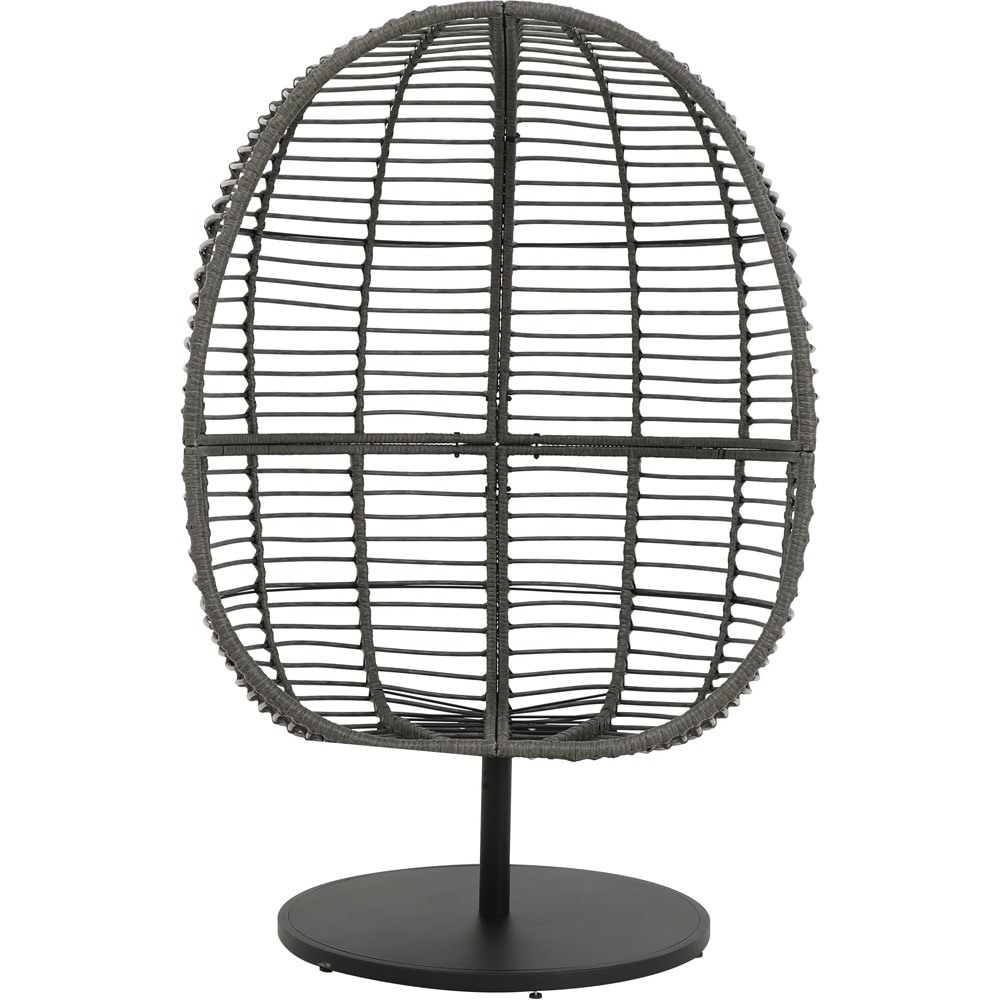 Fotoliu gradina MYRIA Wyloo, otel, 90 x 71.5 x 112 cm, gri inchis