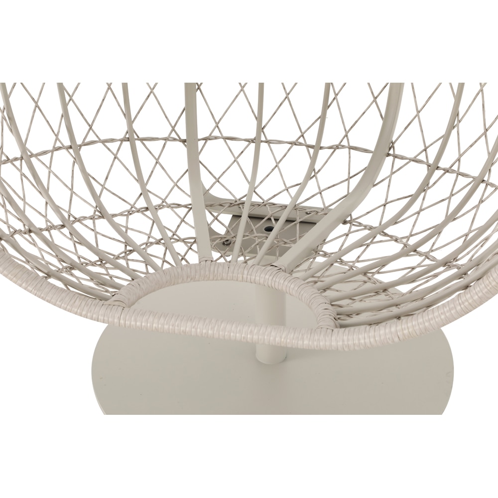 Fotoliu gradina MYRIA Sanso, otel, 90 x 71.5 x 112 cm, gri deschis