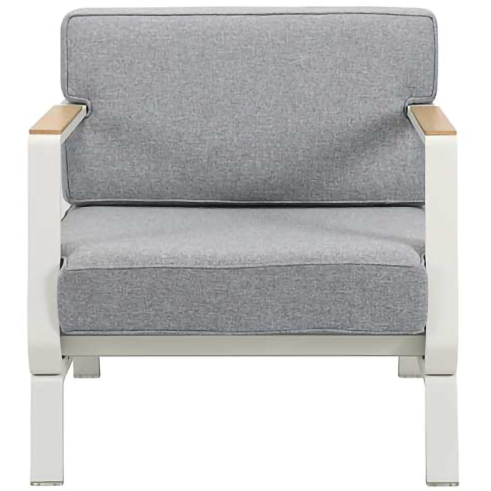 Set mobilier gradina Vienna, aluminiu, 4 piese, gri