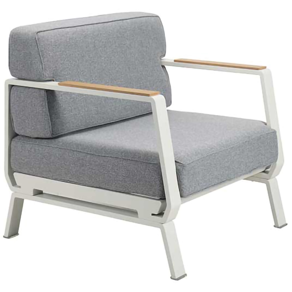 Set mobilier gradina Vienna, aluminiu, 4 piese, gri