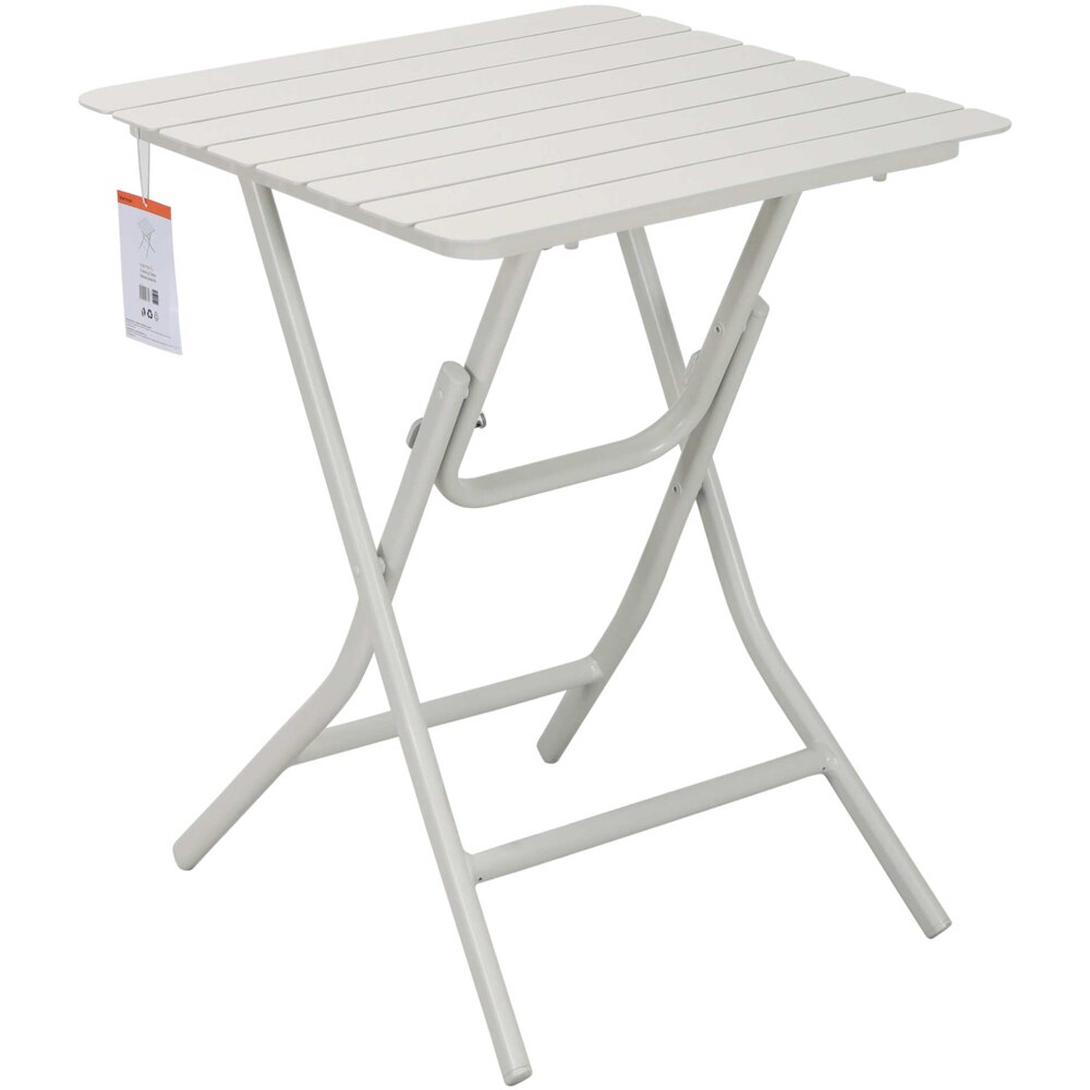 Masa terasa Bucket, 4 locuri, aluminiu, 60 x 60 cm, maro