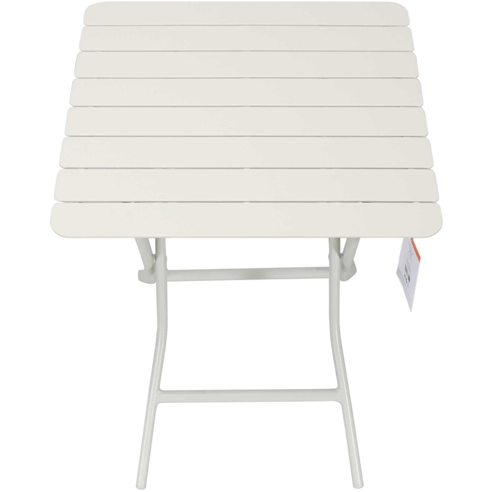 Masa terasa Bucket, 4 locuri, aluminiu, 60 x 60 cm, maro