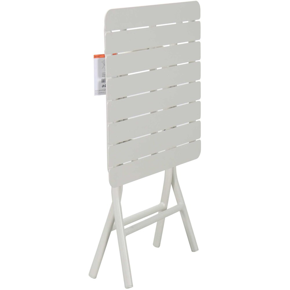 Masa terasa Bucket, 4 locuri, aluminiu, 60 x 60 cm, maro