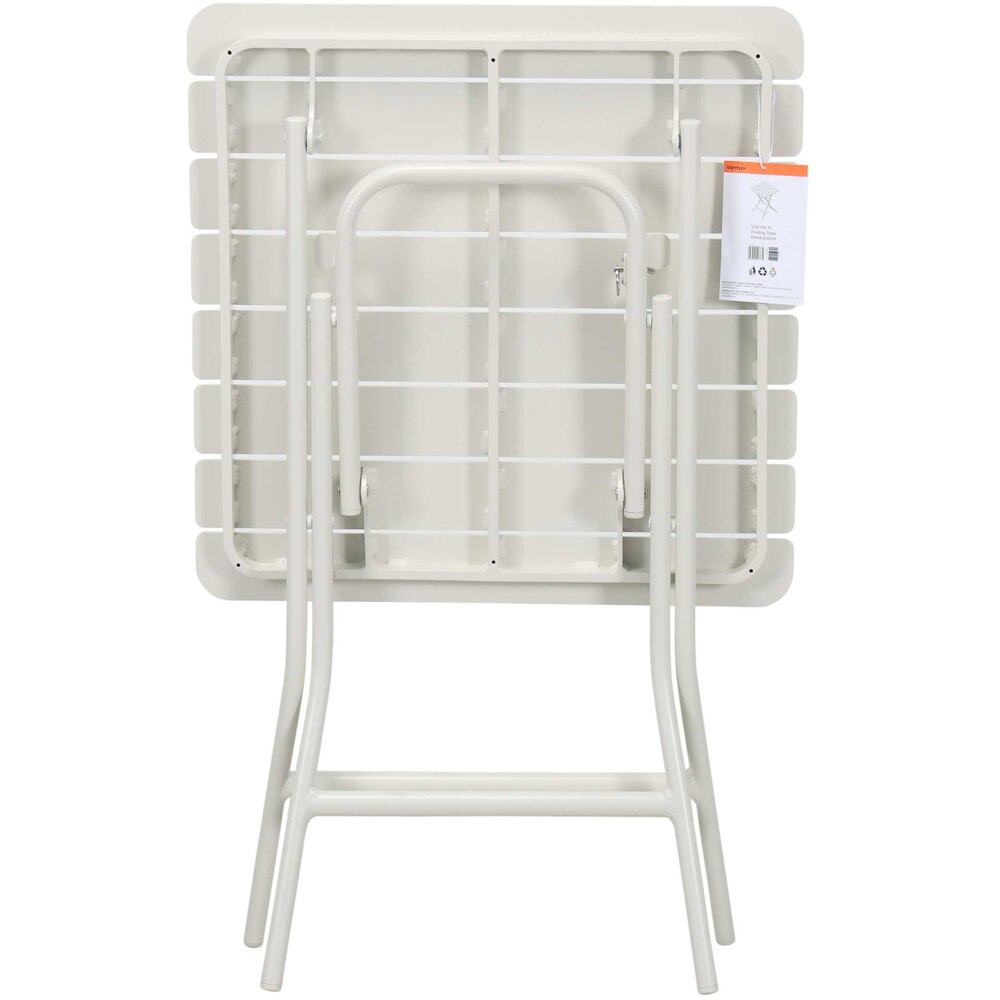 Masa terasa Bucket, 4 locuri, aluminiu, 60 x 60 cm, maro