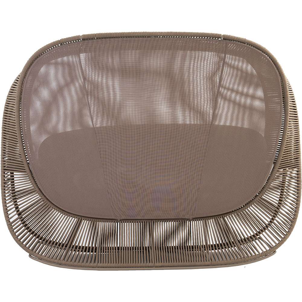 Pat gradina Belvedere, aluminiu, 255 x 116 x 200 cm, camel