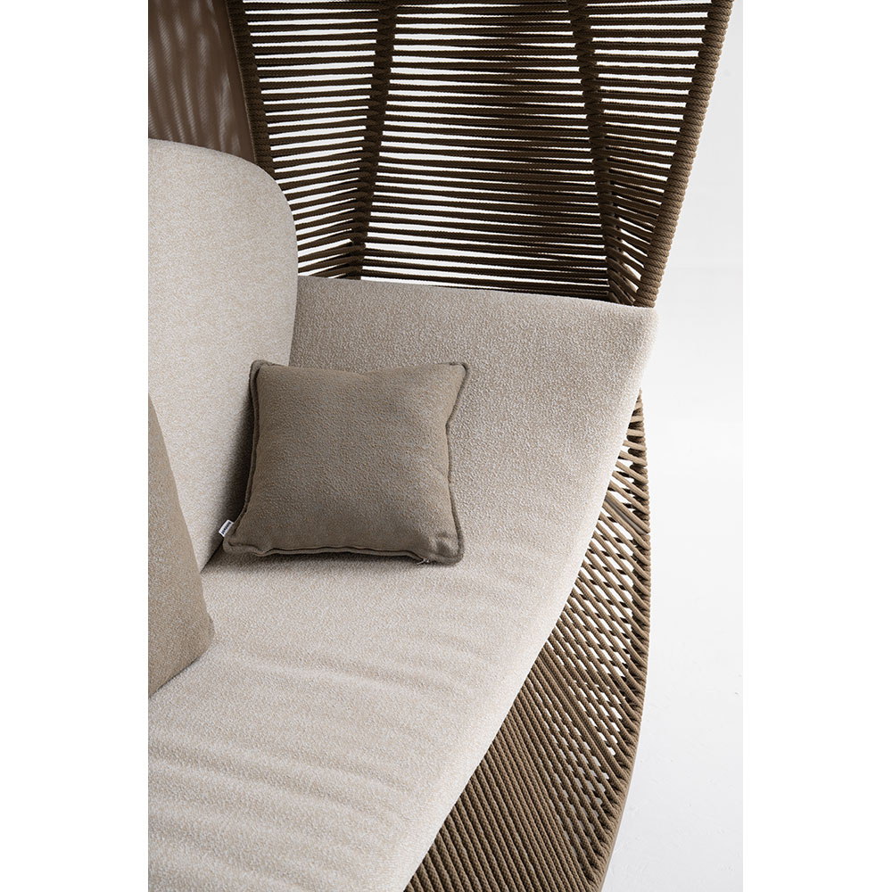 Pat gradina Belvedere, aluminiu, 255 x 116 x 200 cm, camel