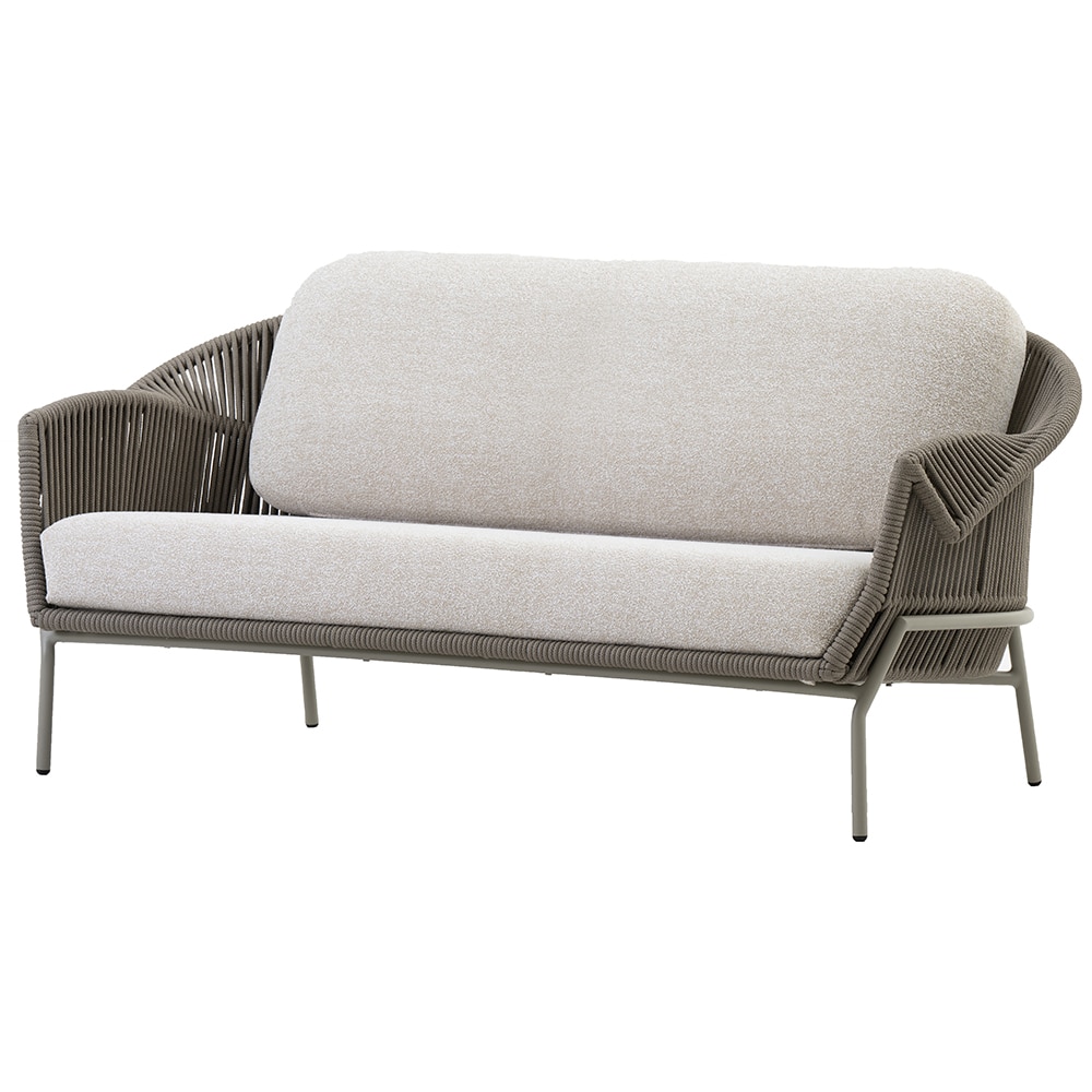 Canapea terasa LIVINTWIST Scala, aluminiu, 229 x 95 x 82 cm, taupe