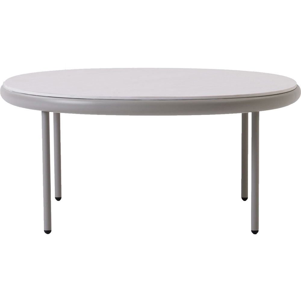 Masa terasa LIVINTWIST Scala, aluminiu, 78.5 x 78.5 x 35 cm, kaki