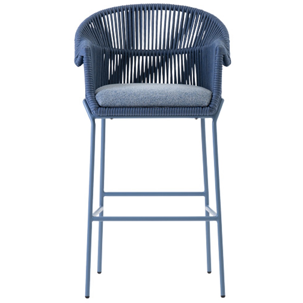 Scaun bar LIVINTWIST Scala15, 57.5 x 109.5 x 10 cm, albastru