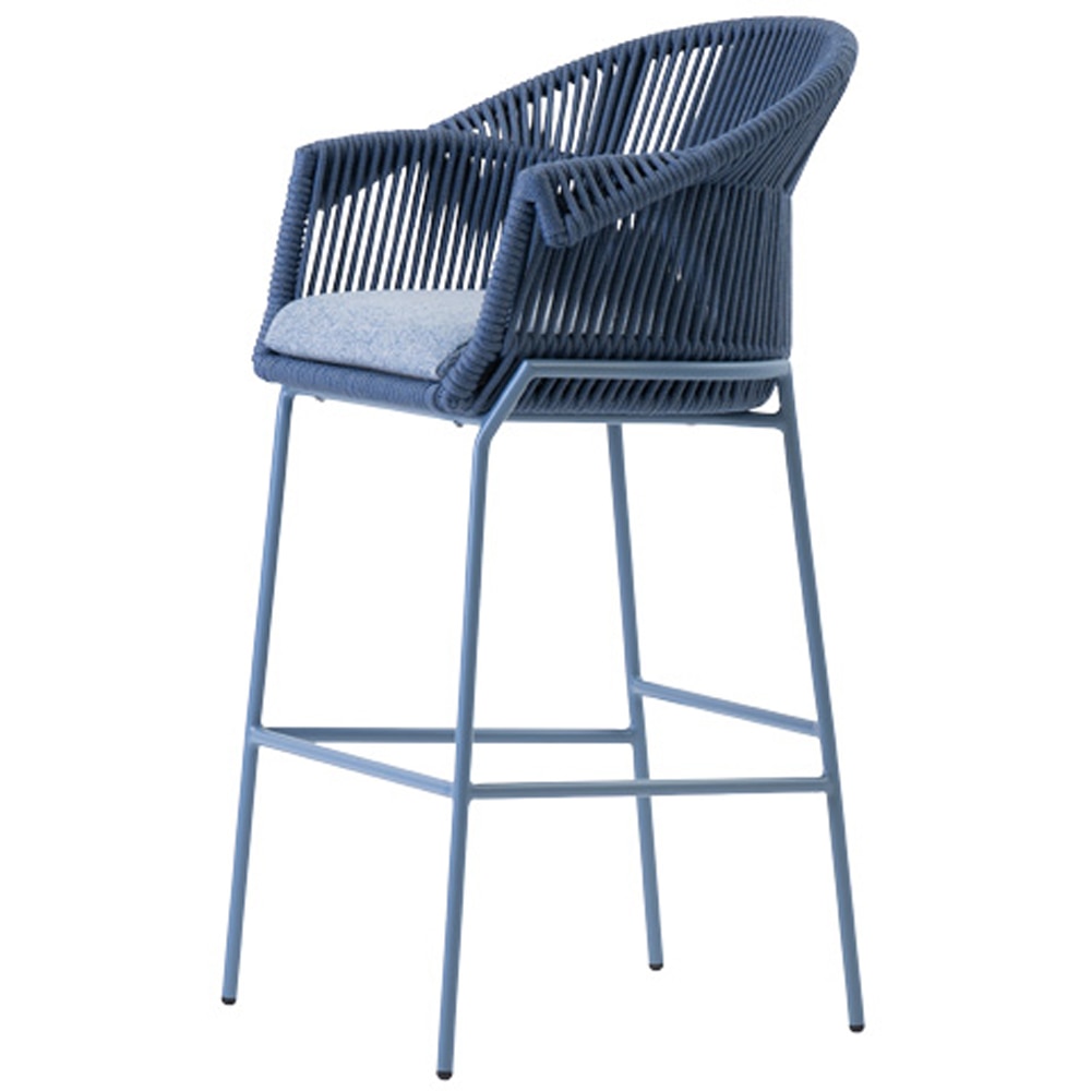 Scaun bar LIVINTWIST Scala15, 57.5 x 109.5 x 10 cm, albastru