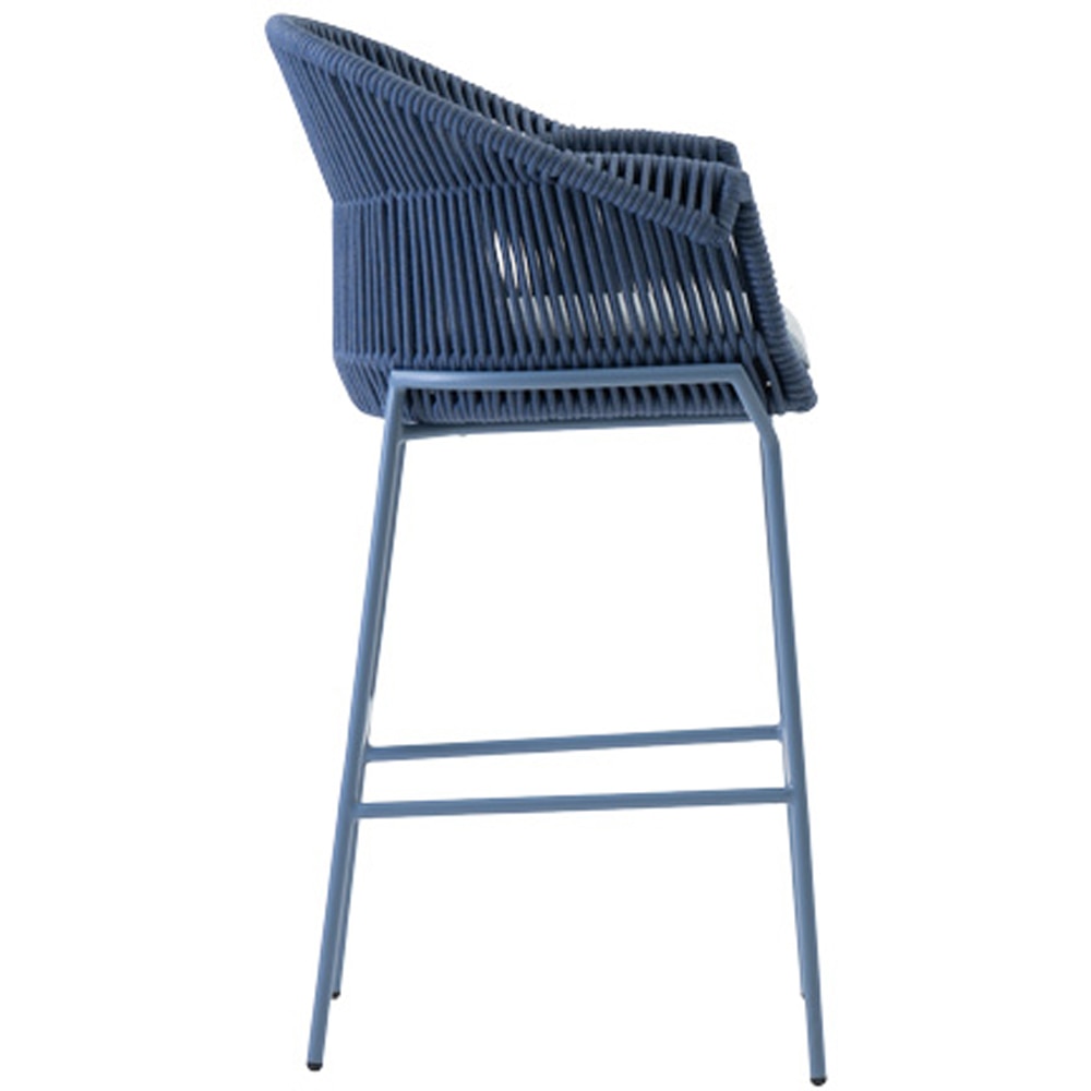 Scaun bar LIVINTWIST Scala15, 57.5 x 109.5 x 10 cm, albastru