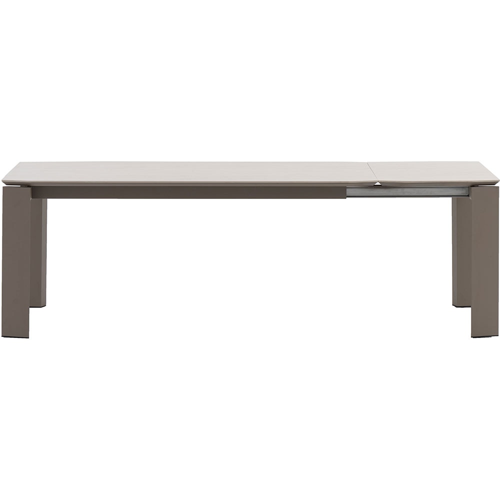 Masa terasa LIVINTWIST Rock S, aluminiu, 237 x 89 x 75 cm, maro taupe