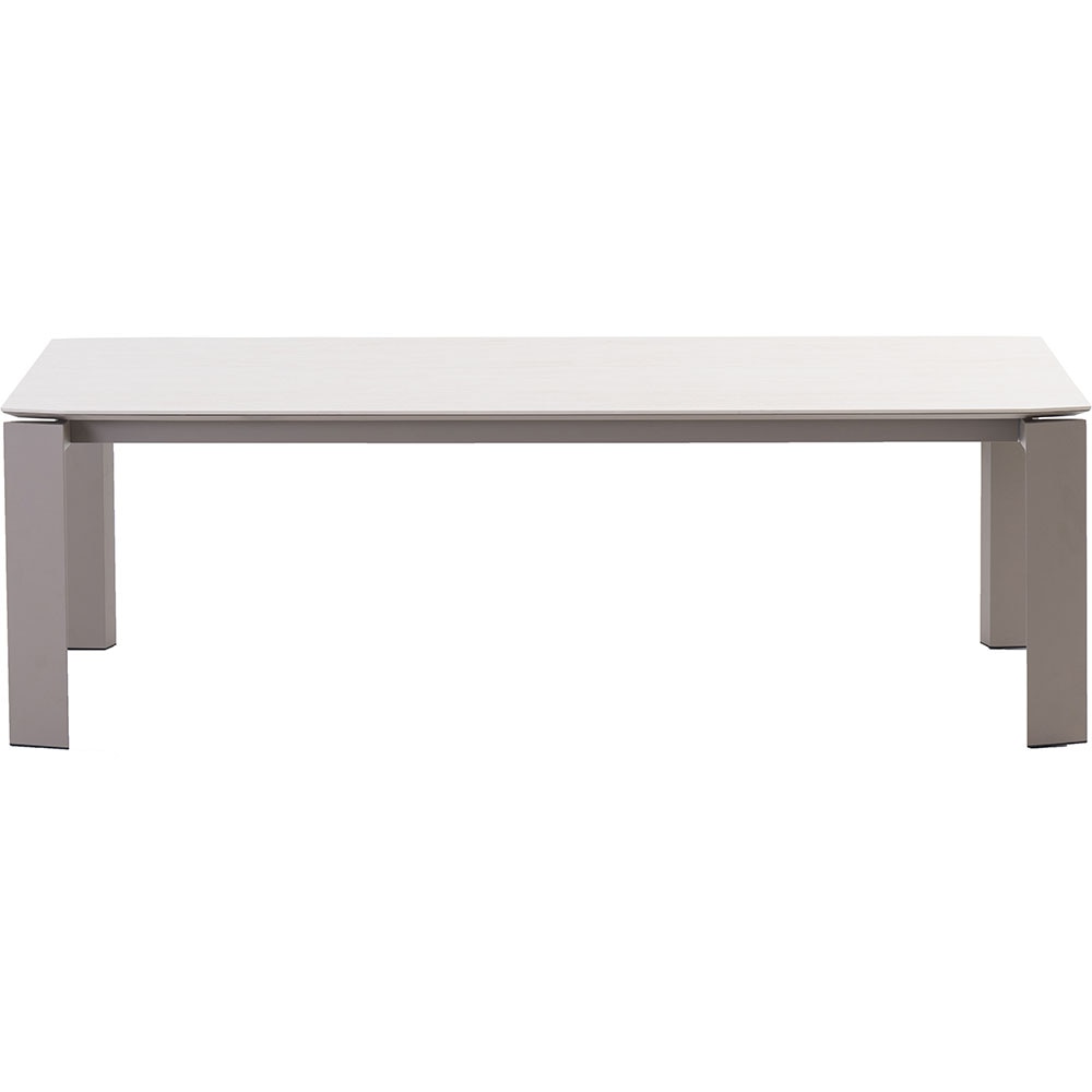 Masa terasa LIVINTWIST Rock L, aluminiu, 298 x 100 x 75 cm, maro taupe