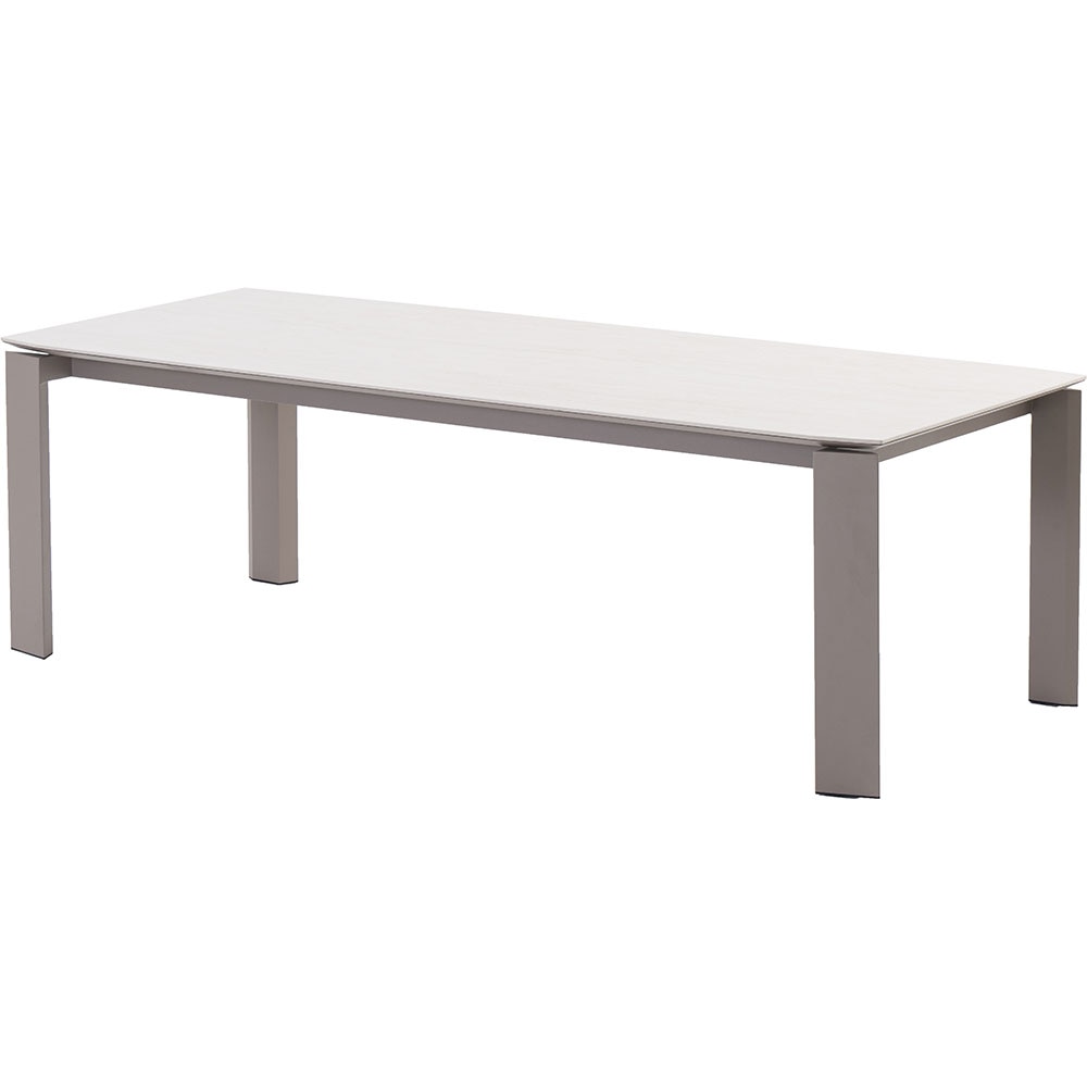 Masa terasa LIVINTWIST Rock L, aluminiu, 298 x 100 x 75 cm, maro taupe