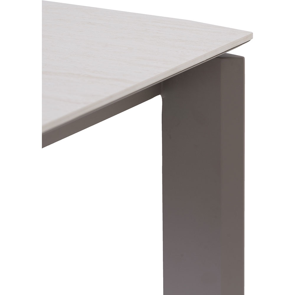 Masa terasa LIVINTWIST Rock L, aluminiu, 298 x 100 x 75 cm, maro taupe