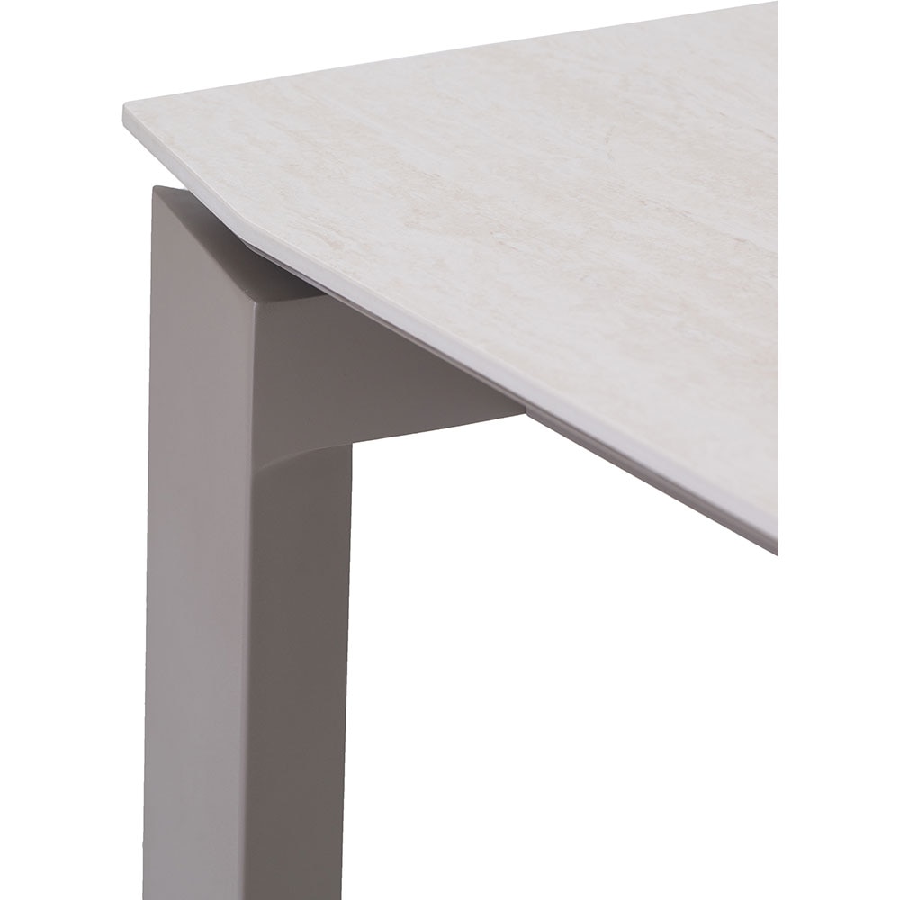 Masa terasa LIVINTWIST Rock L, aluminiu, 298 x 100 x 75 cm, maro taupe