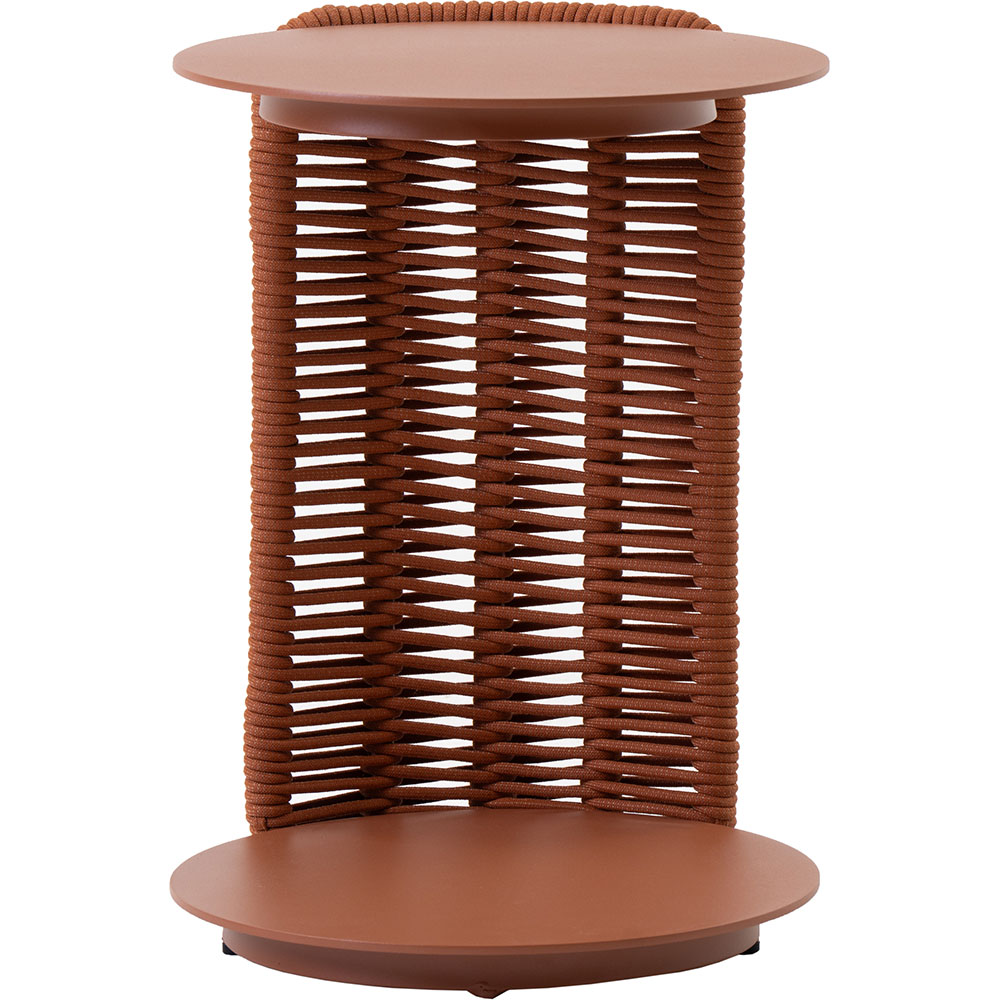 Masa terasa LIVINTWIST Cross 7, aluminiu, 36 x 39 x 51 cm, portocaliu