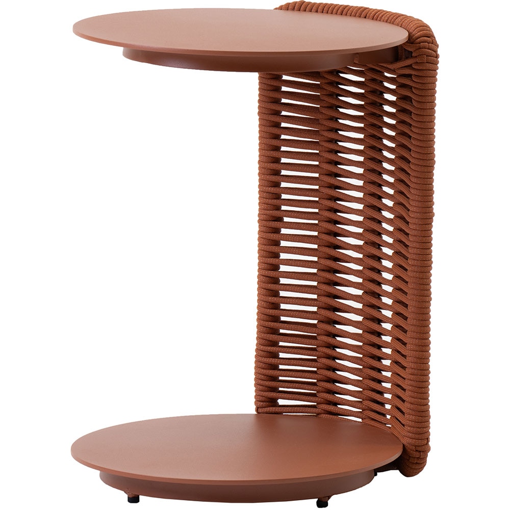 Masa terasa LIVINTWIST Cross 7, aluminiu, 36 x 39 x 51 cm, portocaliu