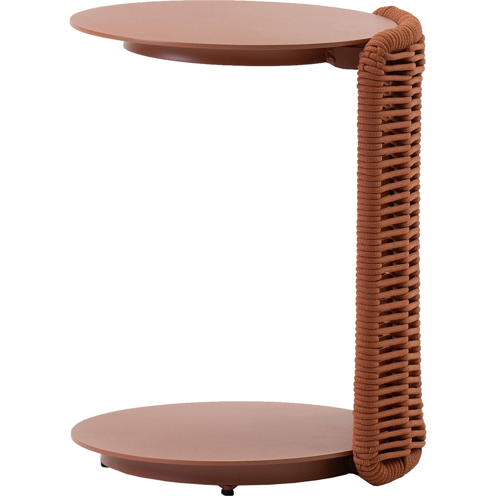 Masa terasa LIVINTWIST Cross 7, aluminiu, 36 x 39 x 51 cm, portocaliu