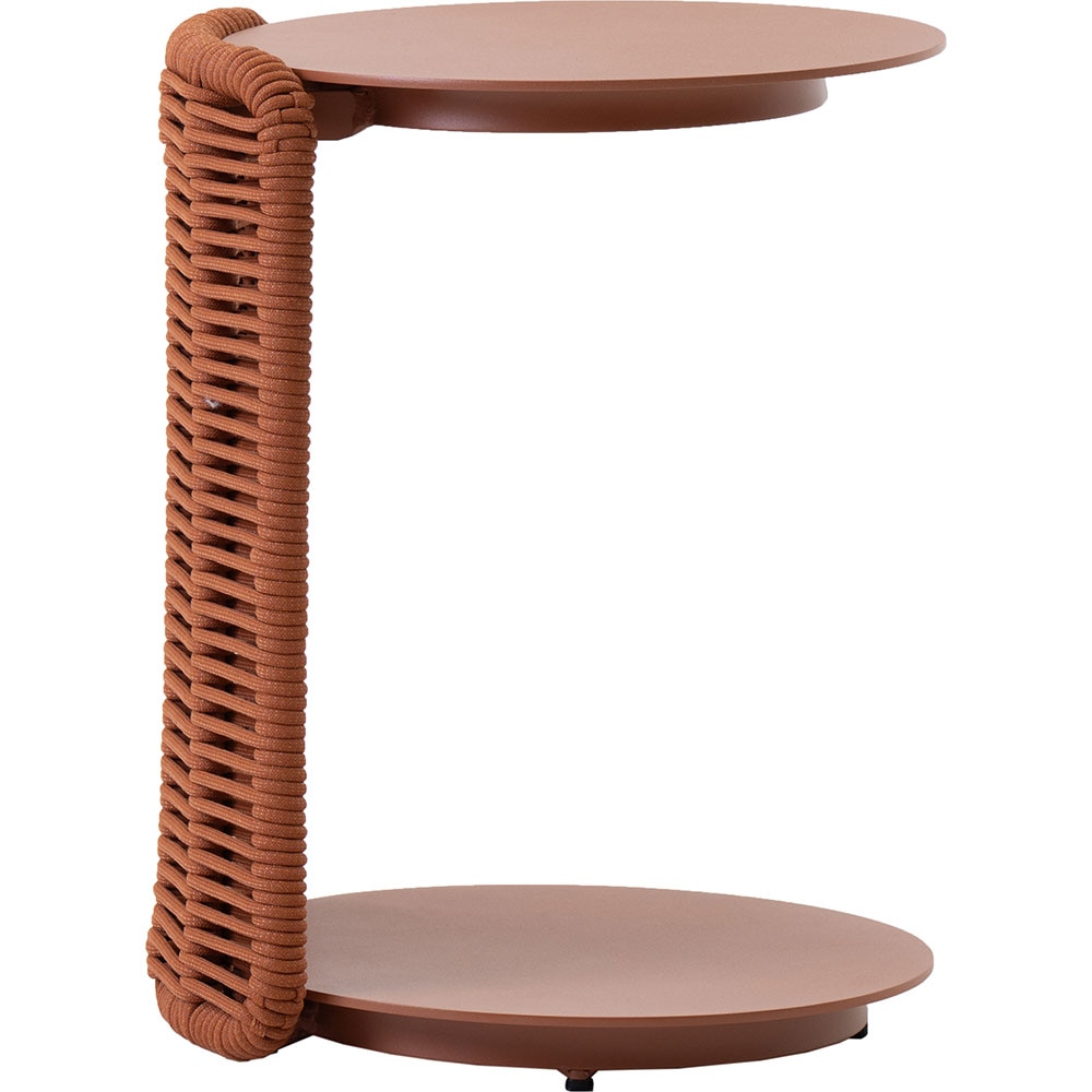 Masa terasa LIVINTWIST Cross 7, aluminiu, 36 x 39 x 51 cm, portocaliu