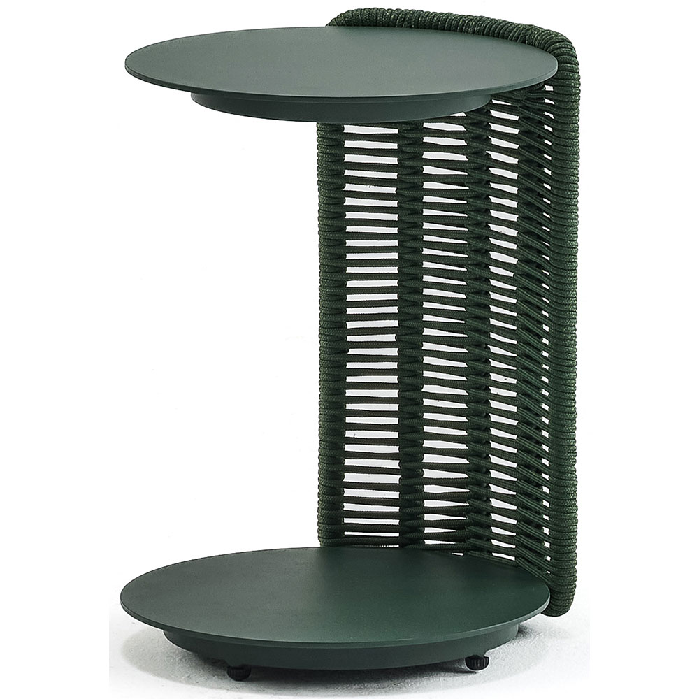 Masa terasa LIVINTWIST Cross 11, aluminiu, 36 x 39 x 51 cm, verde