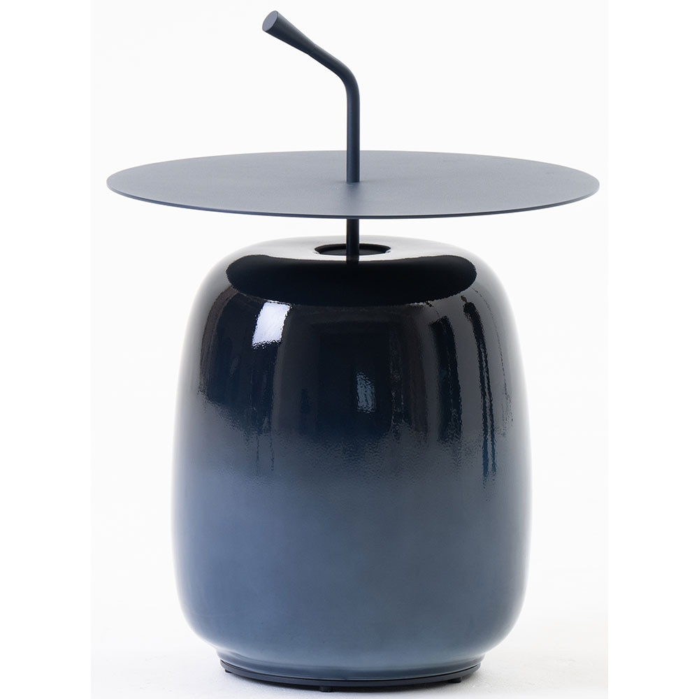 Masa terasa LIVINTWIST Pendant 13, aluminiu, 45 x 65 cm, albastru