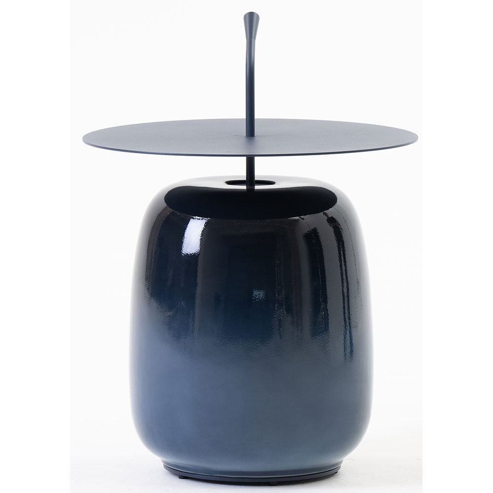 Masa terasa LIVINTWIST Pendant 13, aluminiu, 45 x 65 cm, albastru